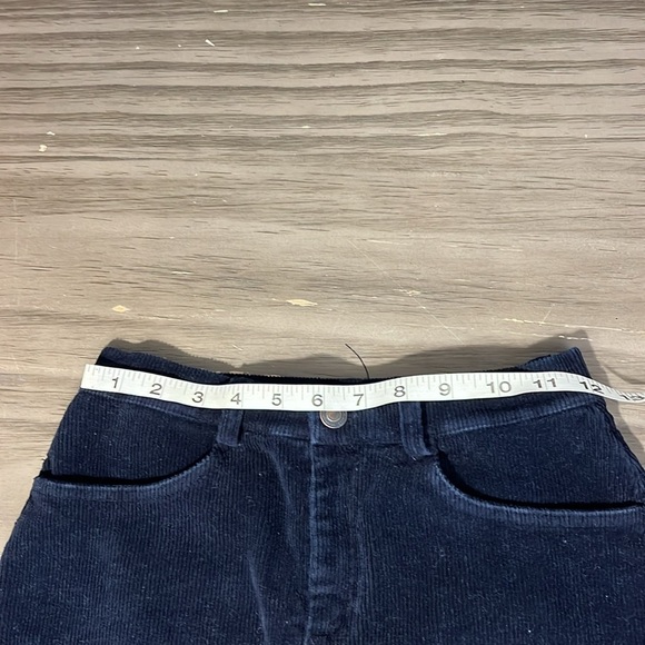 BRANDY MELVILLE MINI SKIRT BLUE CORDUROY XS - Picture 9 of 10